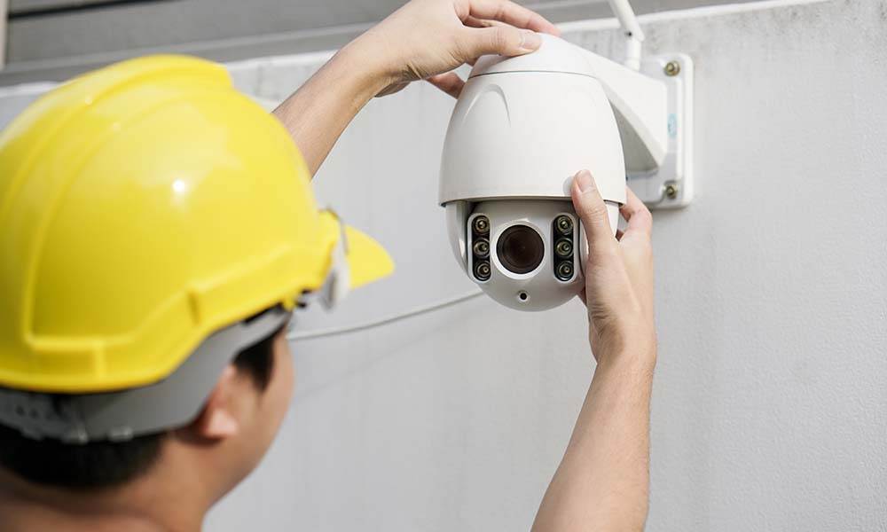 security camera installation